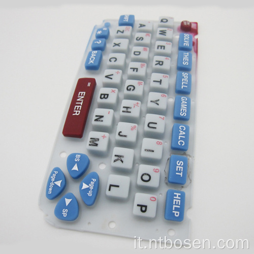 Tastiera di gomma siliconica con telecomando personalizzato